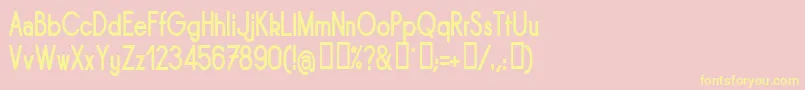 Sornbn Font – Yellow Fonts on Pink Background