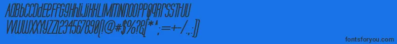 Labtubi-fontti – mustat fontit sinisellä taustalla