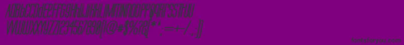 Шрифт Labtubi – чёрные шрифты на фиолетовом фоне