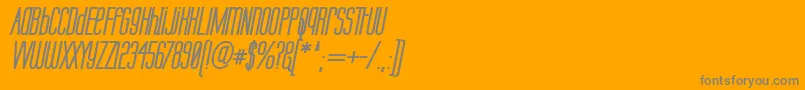 Labtubi Font – Gray Fonts on Orange Background