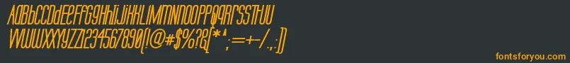 Labtubi Font – Orange Fonts on Black Background