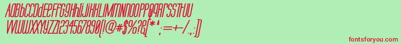 Labtubi Font – Red Fonts on Green Background