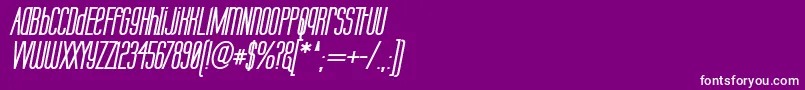 フォントLabtubi – 紫の背景に白い文字