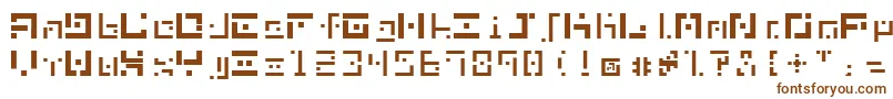 Шрифт DbeNitrogen – коричневые шрифты на белом фоне