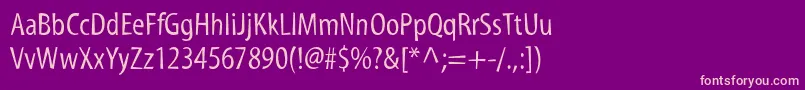 Шрифт MyriadstdTilt – розовые шрифты на фиолетовом фоне
