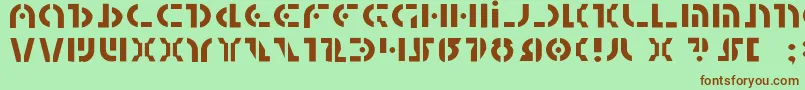 QuestlokLight Font – Brown Fonts on Green Background