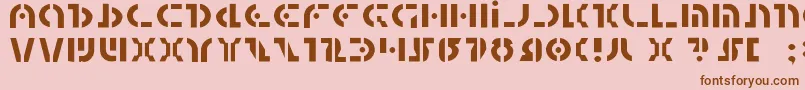 QuestlokLight Font – Brown Fonts on Pink Background