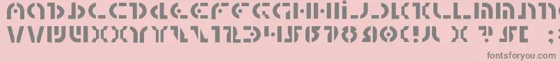QuestlokLight Font – Gray Fonts on Pink Background