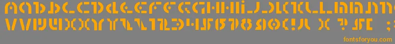 QuestlokLight Font – Orange Fonts on Gray Background