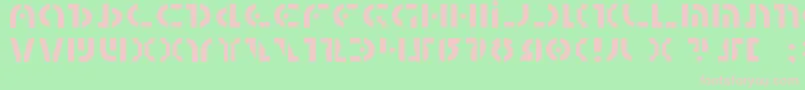 QuestlokLight Font – Pink Fonts on Green Background