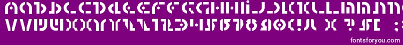 QuestlokLight Font – White Fonts on Purple Background