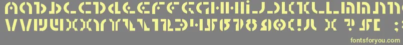 QuestlokLight Font – Yellow Fonts on Gray Background