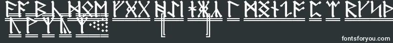 Czcionka AnglosaxonRunes2 – białe czcionki