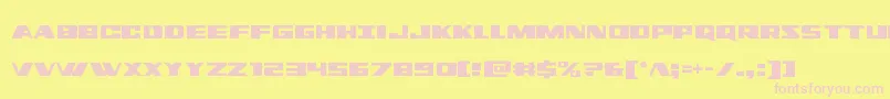 Dassaultcond Font – Pink Fonts on Yellow Background