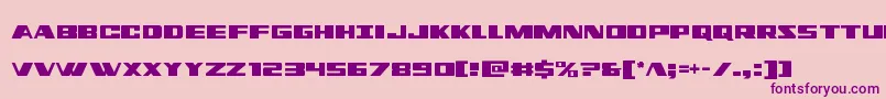 Dassaultcond Font – Purple Fonts on Pink Background