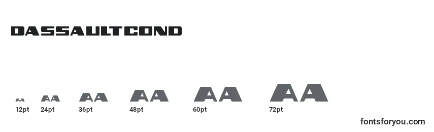 Размеры шрифта Dassaultcond