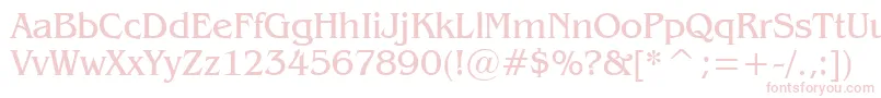 Gazette Font – Pink Fonts on White Background