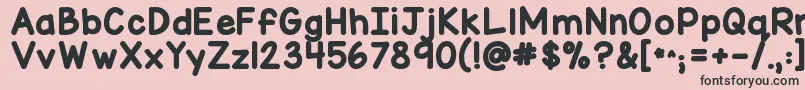 Weitere Informationen zur Kgmisskindymarker-Schriftart Kgmisskindymarker-Schriftart – Schwarze Schriften auf rosa Hintergrund