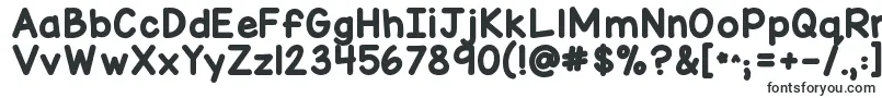 Шрифт Kgmisskindymarker – большие шрифты