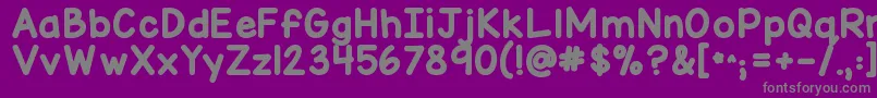 More about Kgmisskindymarker Font Kgmisskindymarker Font – Gray Fonts on Purple Background