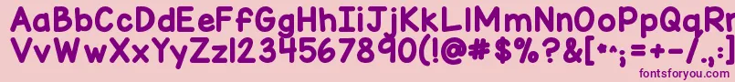 Lisätietoja Kgmisskindymarker-fontista Kgmisskindymarker-fontti – violetit fontit vaaleanpunaisella taustalla