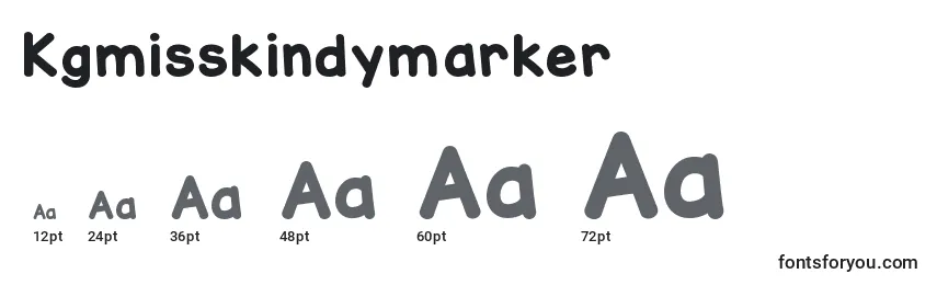 Размеры шрифта Kgmisskindymarker
