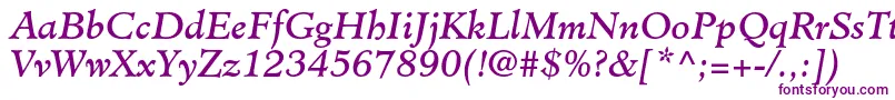 MinisterstdBookitalic Font – Purple Fonts