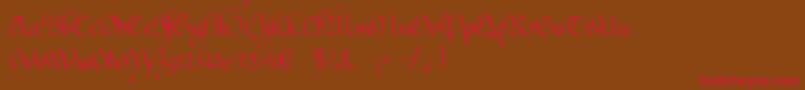 Gianna Font – Red Fonts on Brown Background
