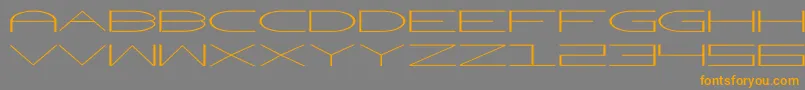 Wnet3-Schriftart – Orangefarbene Schriften auf grauem Hintergrund