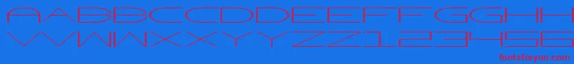 Wnet3 Font – Red Fonts on Blue Background