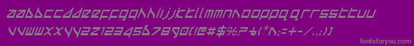 Deltav2ci Font – Gray Fonts on Purple Background