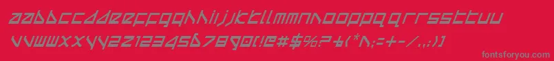 Deltav2ci Font – Gray Fonts on Red Background