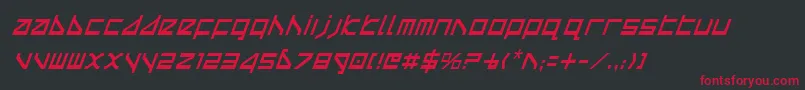 Deltav2ci Font – Red Fonts on Black Background