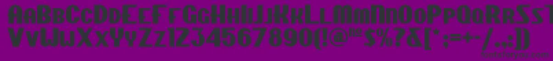 Chippewafallsnf Font – Black Fonts on Purple Background