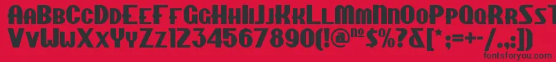 Chippewafallsnf Font – Black Fonts on Red Background