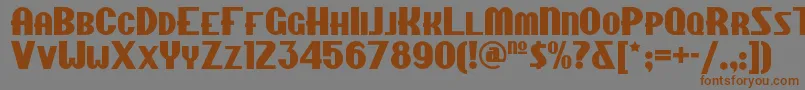 Chippewafallsnf Font – Brown Fonts on Gray Background