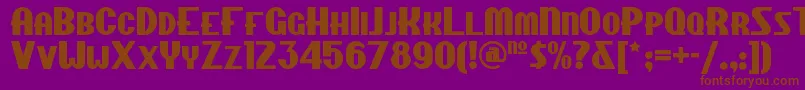 Chippewafallsnf Font – Brown Fonts on Purple Background