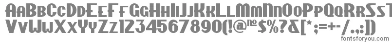 Chippewafallsnf-fontti – harmaat kirjasimet valkoisella taustalla