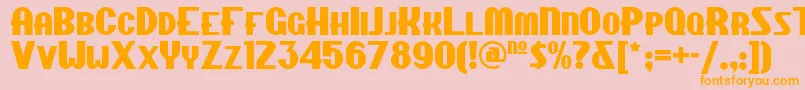 Chippewafallsnf Font – Orange Fonts on Pink Background