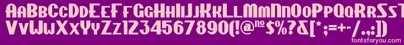 Chippewafallsnf Font – Pink Fonts on Purple Background