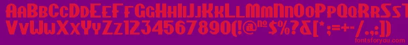 Chippewafallsnf Font – Red Fonts on Purple Background