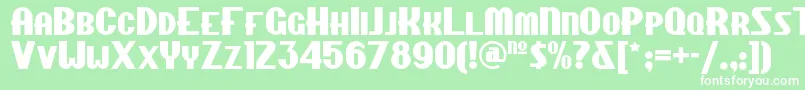 Chippewafallsnf Font – White Fonts on Green Background