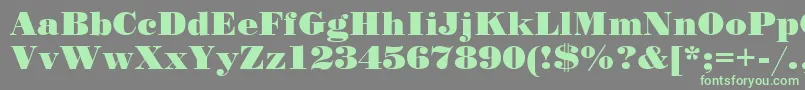 Standardposterc Font – Green Fonts on Gray Background