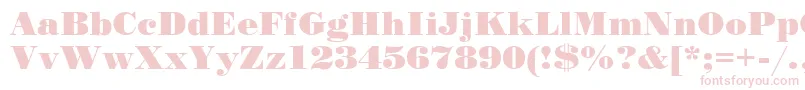 Standardposterc Font – Pink Fonts on White Background