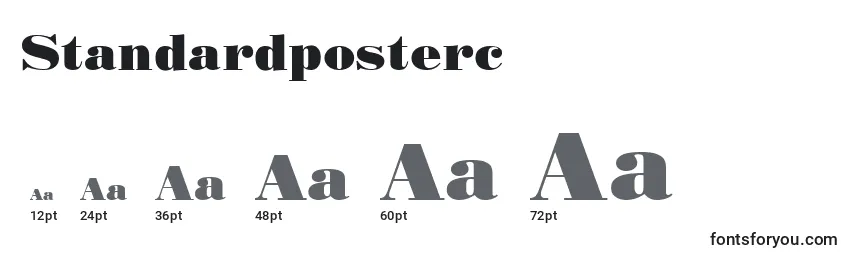 Standardposterc Font Sizes