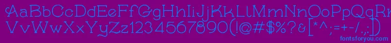 SkybirdRough Font – Blue Fonts on Purple Background