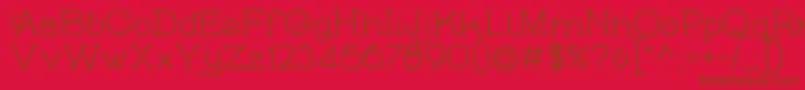SkybirdRough Font – Brown Fonts on Red Background