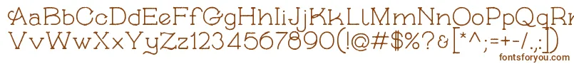 SkybirdRough Font – Brown Fonts on White Background