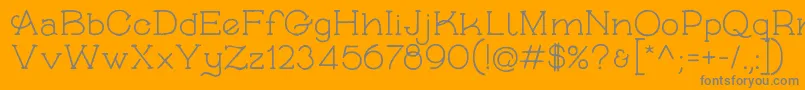 SkybirdRough Font – Gray Fonts on Orange Background