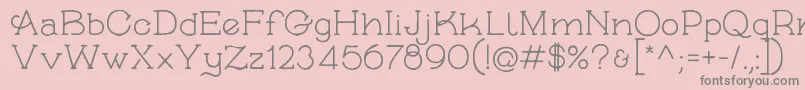 SkybirdRough Font – Gray Fonts on Pink Background
